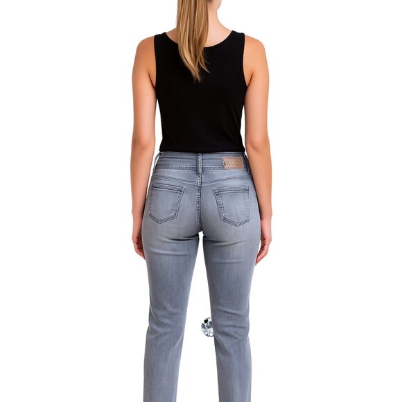 GoGo Star Stretch Jeans | Mid-Rise Straight Fit | Distressed SZ:9 - Picture 2 of 6